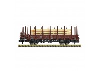 Vagon platforma cu incarcatura de lemn DB - N FLEISCHMANN 6660059